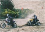 Quad bikes racing